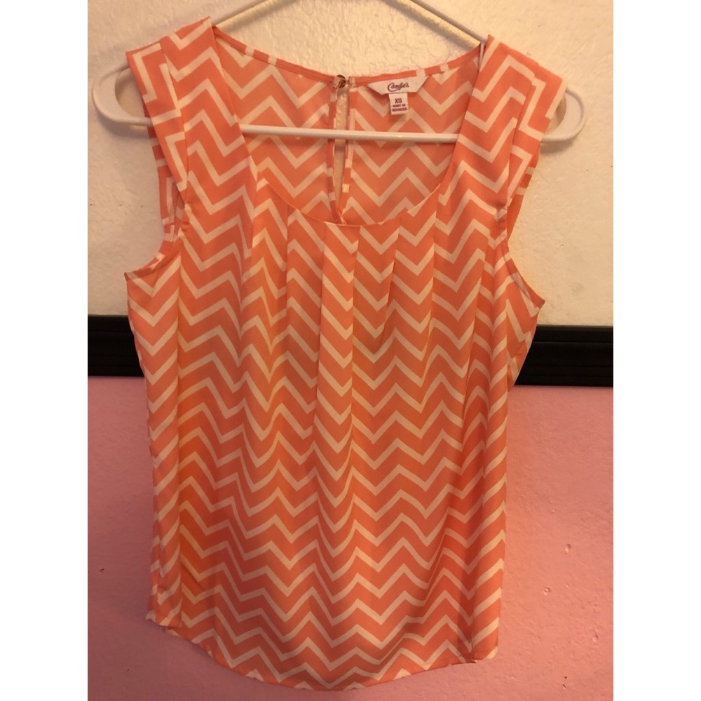 Pink chevron blouse